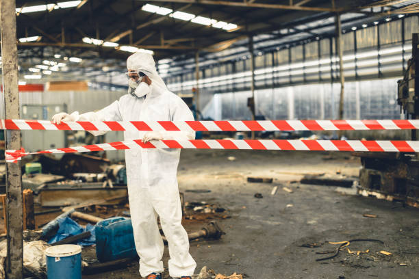 Professional Infectious Disease Decontamination technician working in Asheville, NC